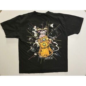 HUF x Marvel Thanos Infinity Gauntlet Graphic T-Shirt Black Mens Large L